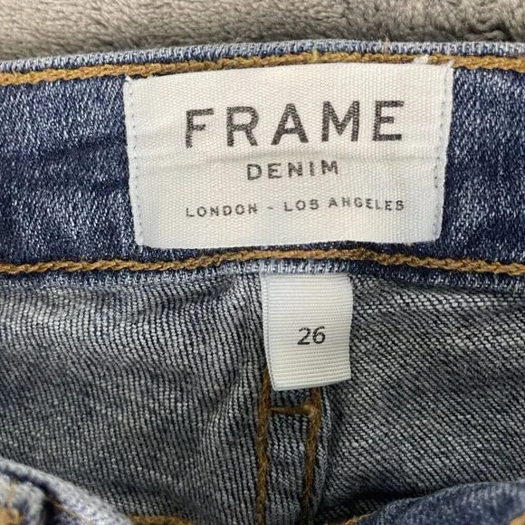 FRAME DENIM Le High Skinny Ankle Jeans, Light Wash - Size 26 - Picture 5 of 11